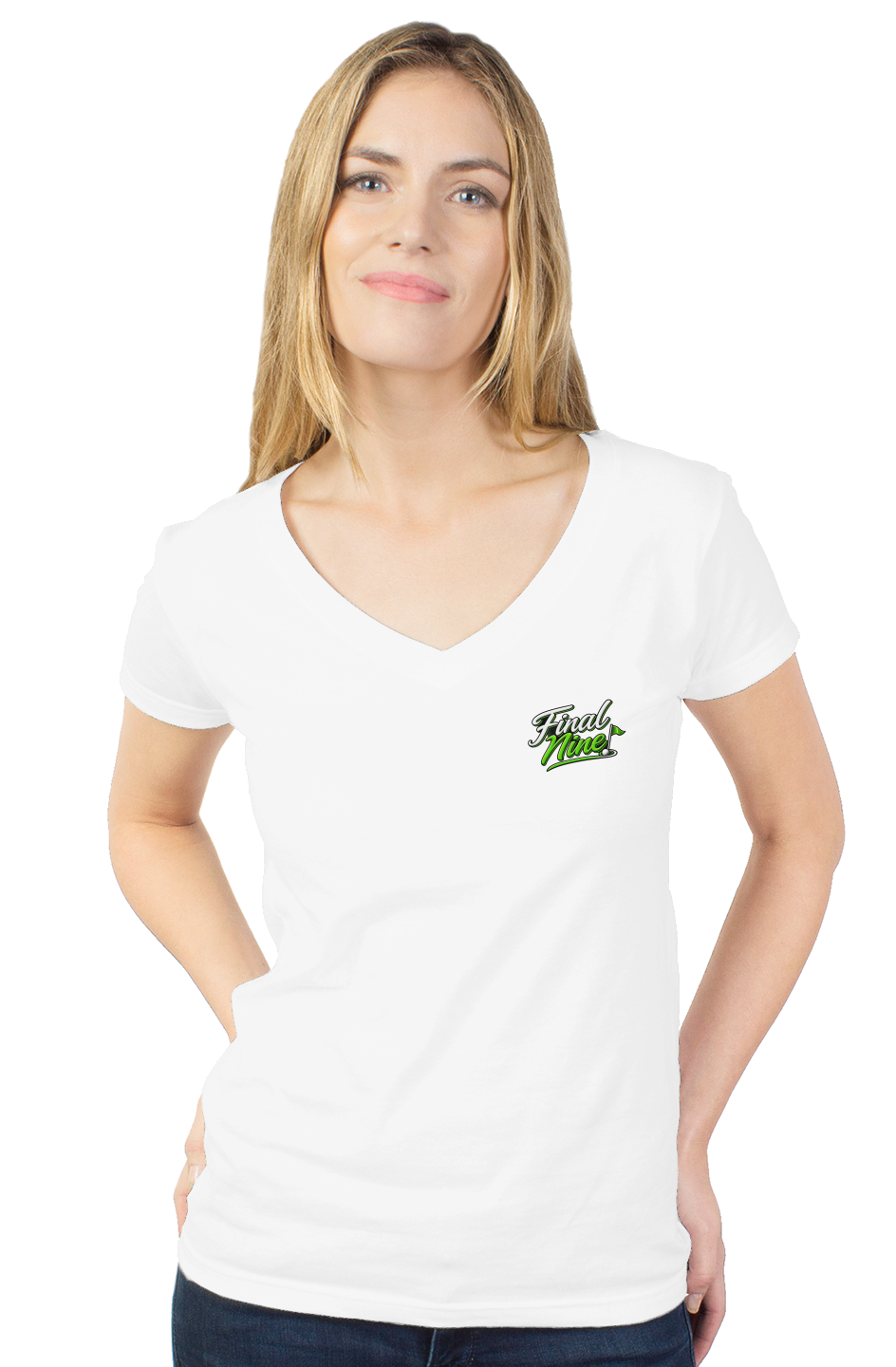womens tultex v neck
